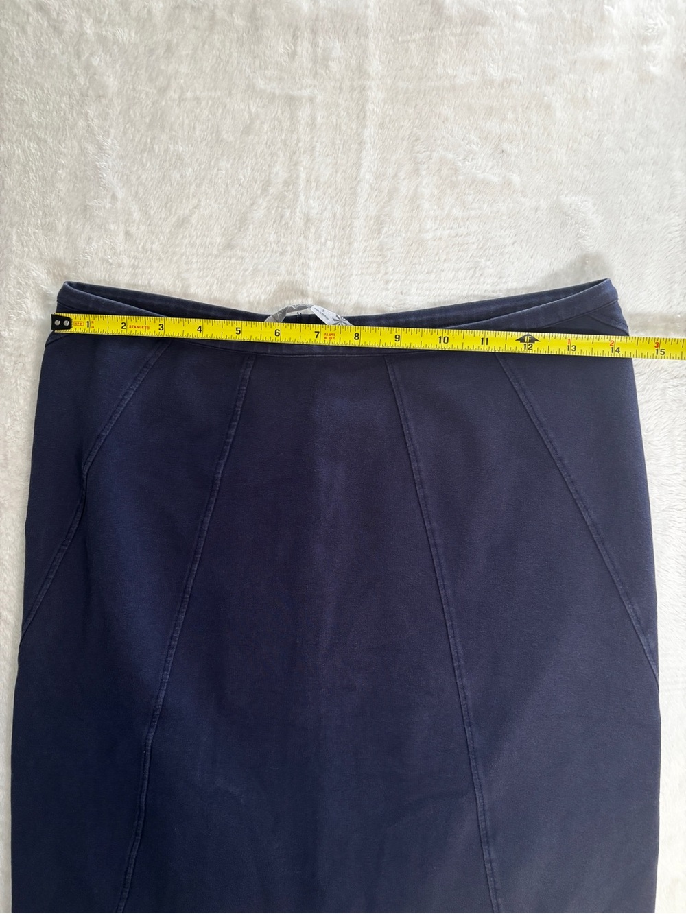 Athleta Dark Navy Panel Pencil Skirt - Picture 3 of 6